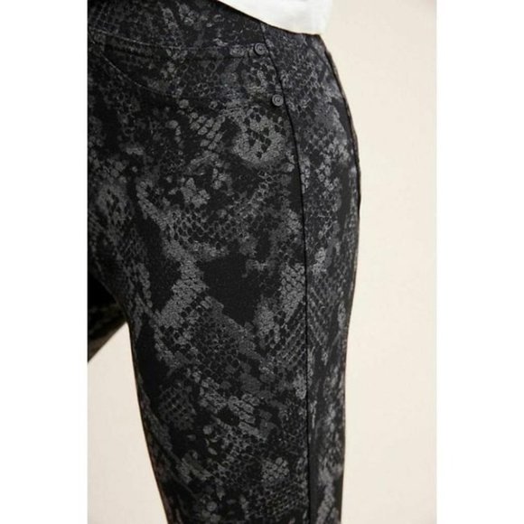 Sanctuary Ponte Pants Women's Size Medium Black Grey Snake Stretch Leggings - Picture 11 of 13